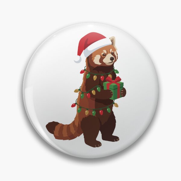 Item preview, Cute Christmas Red Panda Illustration designed and sold by didiiii74210.