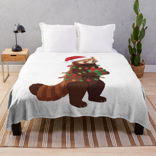 Aperçu de l'œuvre Cute Christmas Red Panda Illustration créée et vendue par didiiii74210.
