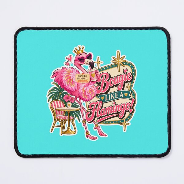 Item preview, BOUGIE LIKE A FLAMINGO! BY NAGGINGSTICKERSCO. BOUGIE LIKE FIFI! PINK FLAMINGO! COLLECTION | AQUA Edition | No.02 designed and sold by LaMaisonOfMY.