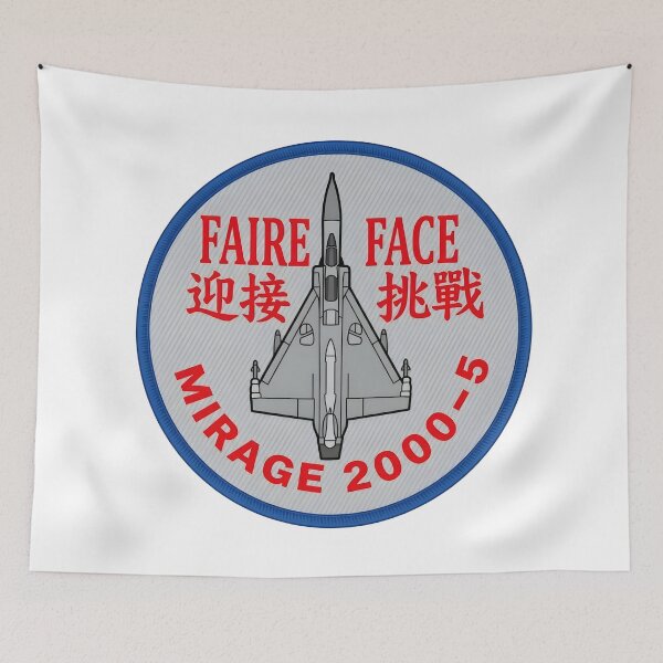 Item preview, Republic of China Air Force Mirage 2000-5 "Faire Face" Tactical Patch designed and sold by CharlieDesings.