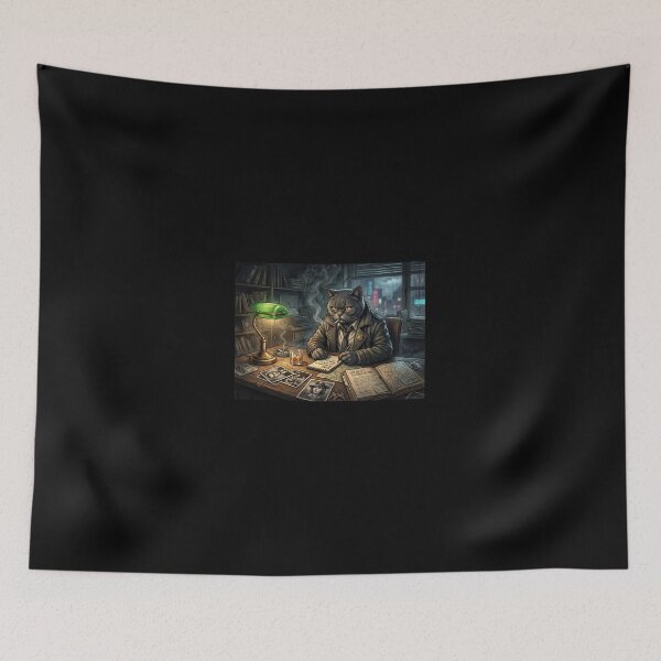 Item preview, The Silent Witness - Detective Cat Office Noir designed and sold by ThegrayInterval.