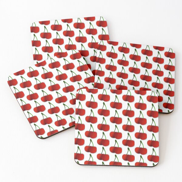 Item preview, Flower Pattern – Cute Red Cherry Botanical Fruit Design designed and sold by ROCKSDIME.
