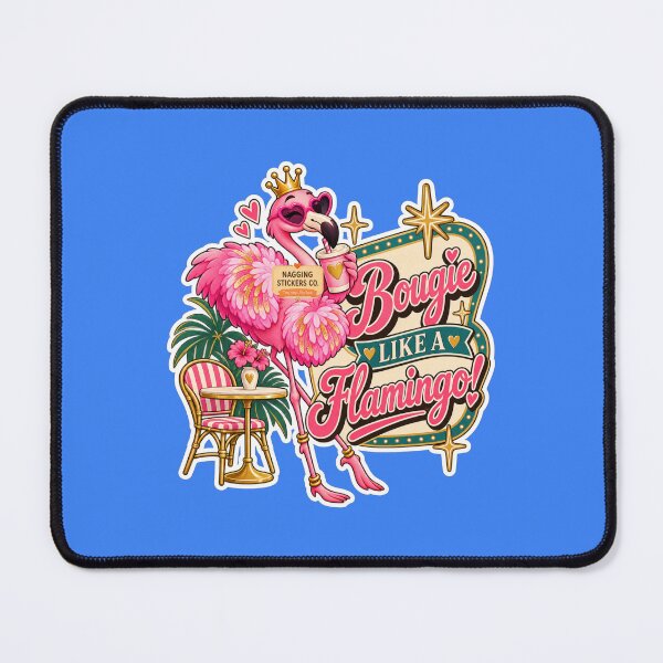 Item preview, BOUGIE LIKE A FLAMINGO! BY NAGGINGSTICKERSCO. BOUGIE LIKE FIFI! PINK FLAMINGO! COLLECTION | ELECTRIC BLUE Edition | No.02 designed and sold by LaMaisonOfMY.