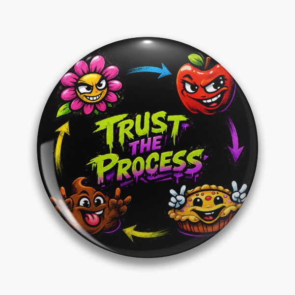 Item preview, Trust the Process – Funny Healthy Eating Motivation designed and sold by flashARTstudio.