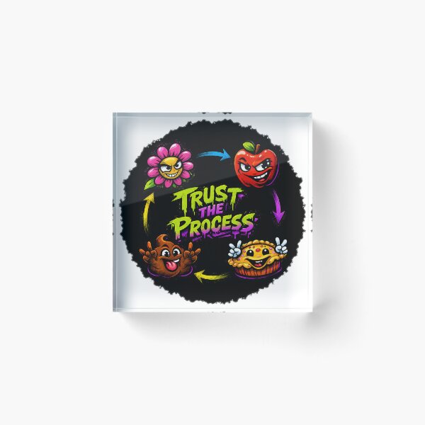 Item preview, Trust the Process – Funny Healthy Eating Motivation designed and sold by flashARTstudio.