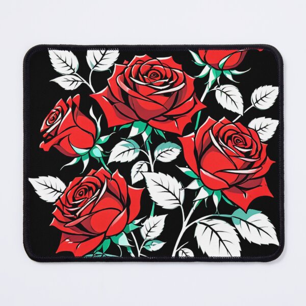 Item preview, Timeless Red Rose Design with White Botanical Foliage. designed and sold by MissYouONLY.