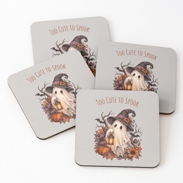 Item preview, Too Cute to Spook Halloween Ghost designed and sold by mycute-stickers.