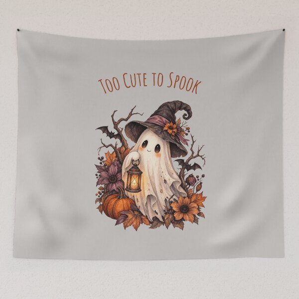 Item preview, Too Cute to Spook Halloween Ghost designed and sold by mycute-stickers.
