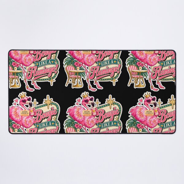 Item preview, BOUGIE LIKE A FLAMINGO! BY NAGGINGSTICKERSCO. BOUGIE LIKE FIFI! PINK FLAMINGO! COLLECTION | BLACK Edition | No.02 designed and sold by LaMaisonOfMY.