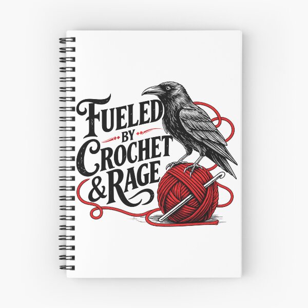 Item preview, Fueled By Crochet And Rage Funny Coven Crochet Yarn designed and sold by roni-harbor.