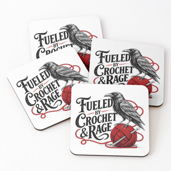 Item preview, Fueled By Crochet And Rage Funny Coven Crochet Yarn designed and sold by roni-harbor.