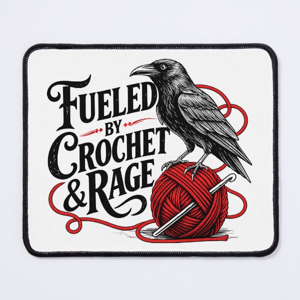 Item preview, Fueled By Crochet And Rage Funny Coven Crochet Yarn designed and sold by roni-harbor.