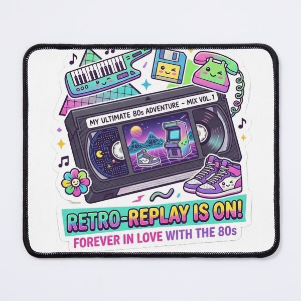 Item preview, Retro Replay Forever 80s Nostalgia VHS Tape designed and sold by GeniusCorner.