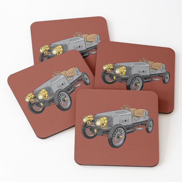 Item preview, Spyker 60 HP 1903: Pioneer Four-Wheel Drive Grand Prix Automotive Art designed and sold by FreiherrPK.