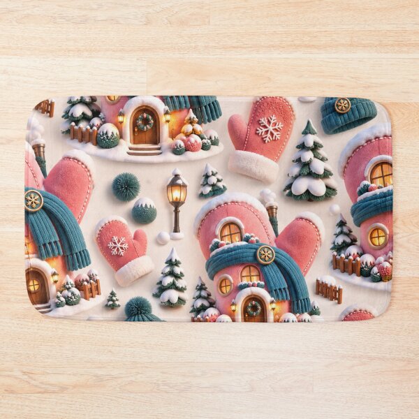 Item preview, Cozy Winter Mitten House Pattern designed and sold by LiMarchee.