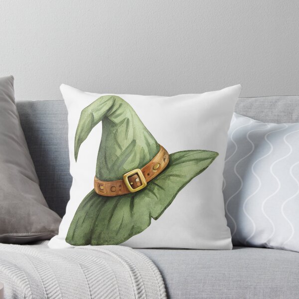 Item preview, Watercolor Green Witch Hat Halloween Art designed and sold by AlinaMel.
