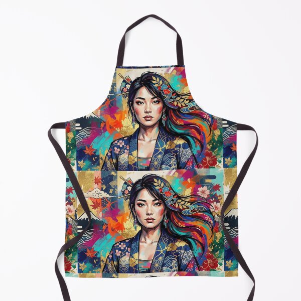 Item preview, Japanese Woman in Kimono Ukiyo-e Inspired Art designed and sold by EchoWave11.