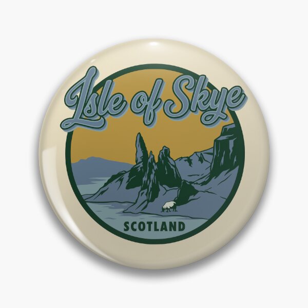 Item preview, Isle of Skye Scotland Retro Badge  designed and sold by Travelpeak.