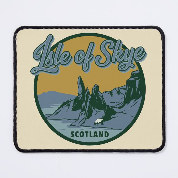 Item preview, Isle of Skye Scotland Retro Badge designed and sold by Travelpeak.