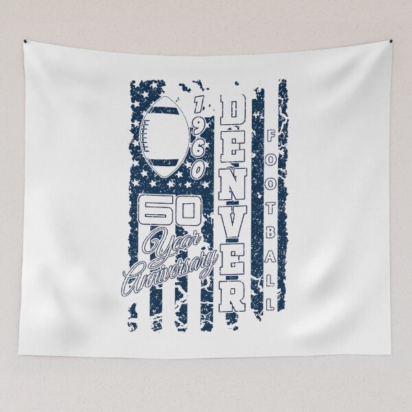 Item preview, Denver Football  Fan 60 Year Anniversary Flag designed and sold by seungwanish.