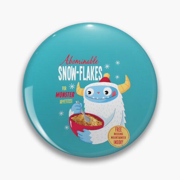 Item preview, Abominable Snowflakes Funny Yeti Winter Creature Cartoon Design by DinoMike designed and sold by Tarakaya.