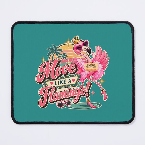 Item preview, MOVE LIKE A FLAMINGO! BY NAGGINGSTICKERSCO. BOUGIE LIKE FIFI! PINK FLAMINGO! COLLECTION | GREEN Edition | No.01 designed and sold by LaMaisonOfMY.