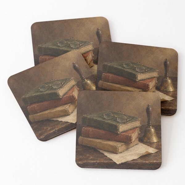 Item preview, The Reading Hour — Vintage Books Still Life designed and sold by PopChaosStudio.