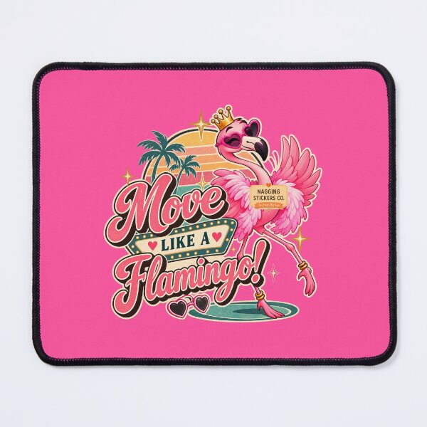 Item preview, MOVE LIKE A FLAMINGO! BY NAGGINGSTICKERSCO. BOUGIE LIKE FIFI! PINK FLAMINGO! COLLECTION | ELECTRIC PINK Edition | No.01 designed and sold by LaMaisonOfMY.