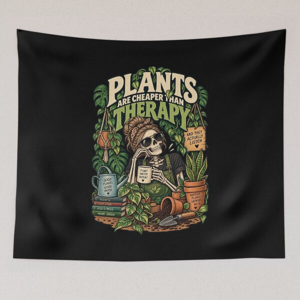 Item preview, Plants Are Cheaper Than Therapy - Funny Gardener Gift designed and sold by Ridaelb.