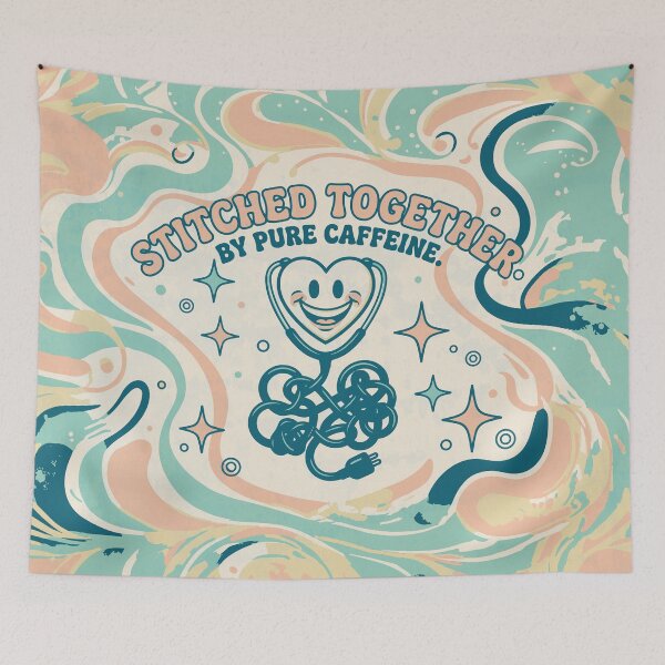 Item preview, Tangled Stethoscope - Groovy Medical Humor - Light Colors Edition designed and sold by Shyla Marsare.
