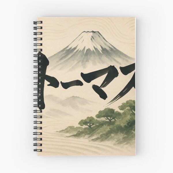 Item preview, Thomas Name Japanese Calligraphy Mount Fuji Art designed and sold by Peef-the-Bird.