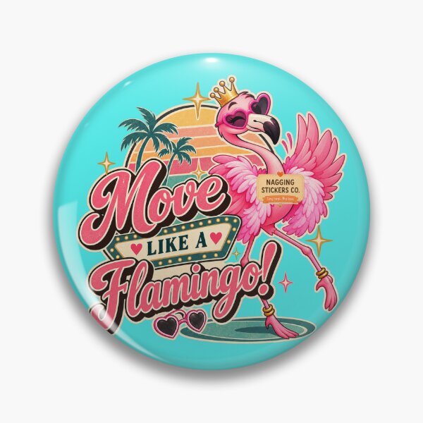 Item preview, MOVE LIKE A FLAMINGO! BY NAGGINGSTICKERSCO. BOUGIE LIKE FIFI! PINK FLAMINGO! COLLECTION | AQUA Edition | No.01 designed and sold by LaMaisonOfMY.