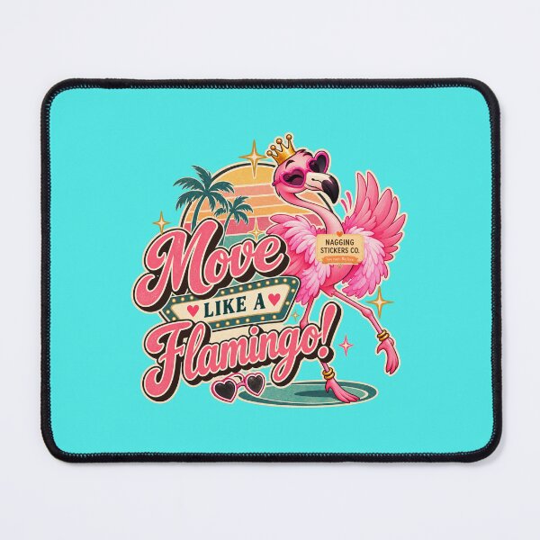 Item preview, MOVE LIKE A FLAMINGO! BY NAGGINGSTICKERSCO. BOUGIE LIKE FIFI! PINK FLAMINGO! COLLECTION | AQUA Edition | No.01 designed and sold by LaMaisonOfMY.