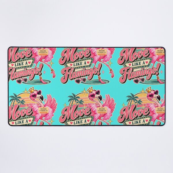 Item preview, MOVE LIKE A FLAMINGO! BY NAGGINGSTICKERSCO. BOUGIE LIKE FIFI! PINK FLAMINGO! COLLECTION | AQUA Edition | No.01 designed and sold by LaMaisonOfMY.