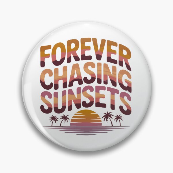 Item preview, Forever Chasing Sunsets Retro Sunset Palm Trees designed and sold by TRTrendyHouse.