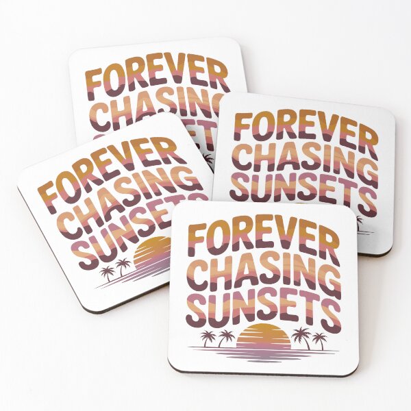 Item preview, Forever Chasing Sunsets Retro Sunset Palm Trees designed and sold by TRTrendyHouse.