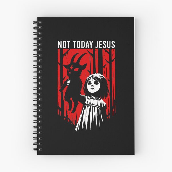 Item preview, Not Today Jesus Dark Horror Occult Goat Girl designed and sold by thefirstbroo.