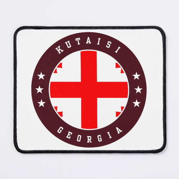 Item preview, Kutaisi Georgia Georgian Flag Souvenir Round Badge Crest designed and sold by jeshands.