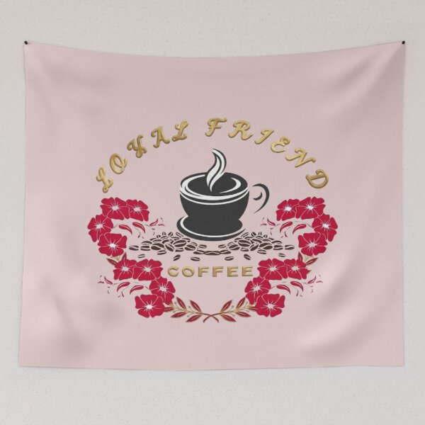 Item preview, Loyal Friend Coffee Floral Logo Design designed and sold by zaoroo shop.