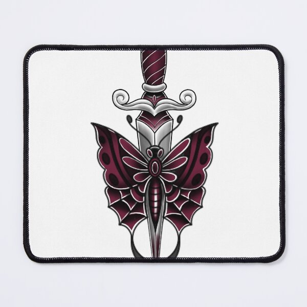 Item preview, Dagger and Butterfly Tee by Storey Art designed and sold by Storey Art.