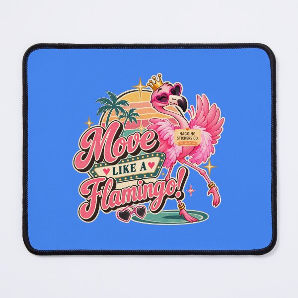 Item preview, MOVE LIKE A FLAMINGO! BY NAGGINGSTICKERSCO. BOUGIE LIKE FIFI! PINK FLAMINGO! COLLECTION | ELECTRIC BLUE Edition | No.01 designed and sold by LaMaisonOfMY.