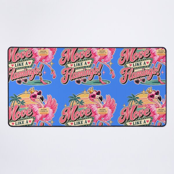 Item preview, MOVE LIKE A FLAMINGO! BY NAGGINGSTICKERSCO. BOUGIE LIKE FIFI! PINK FLAMINGO! COLLECTION | ELECTRIC BLUE Edition | No.01 designed and sold by LaMaisonOfMY.