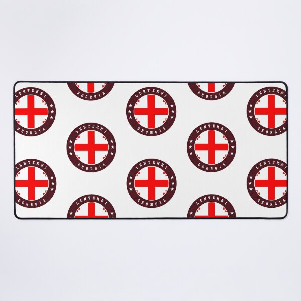Item preview, Lentekhi Georgia Georgian Flag Souvenir Round Badge Crest designed and sold by jeshands.