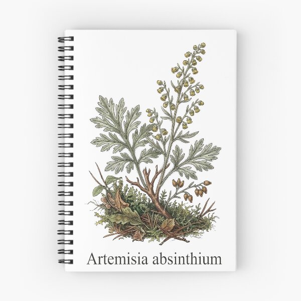 Item preview, Artemisia Absinthium Wormwood Vintage Botanical designed and sold by Sekla-Studio.