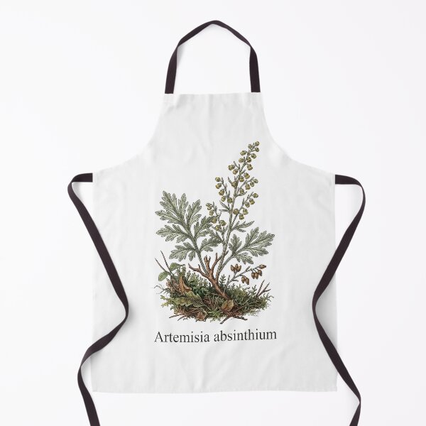 Item preview, Artemisia Absinthium Wormwood Vintage Botanical designed and sold by Sekla-Studio.