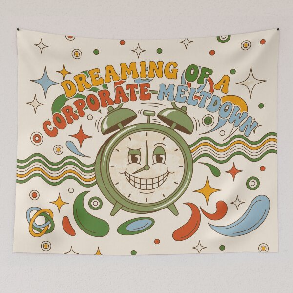 Item preview, Demotivational office design with alarm clock - Light Colors Edition designed and sold by Shyla Marsare.