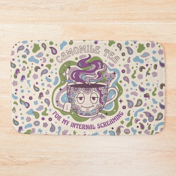 Item preview, Retro Chamomile Mug for the Inner Scream - Light Colors Edition designed and sold by Shyla Marsare.