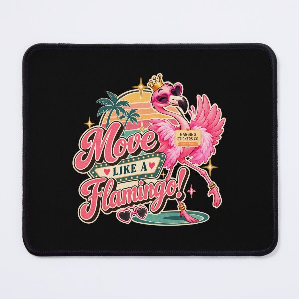 Item preview, MOVE LIKE A FLAMINGO! BY NAGGINGSTICKERSCO. BOUGIE LIKE FIFI! PINK FLAMINGO! COLLECTION | BLACK Edition | No.01 designed and sold by LaMaisonOfMY.