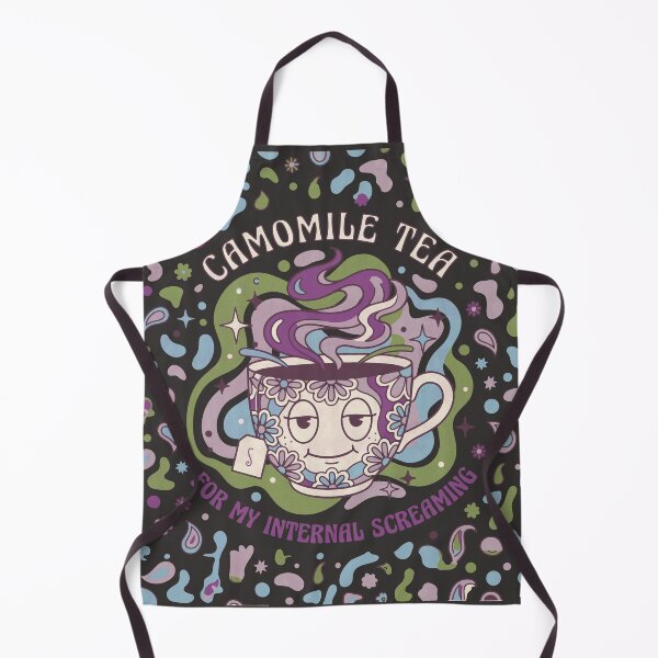 Item preview, Psychedelic Chamomile Mug for Anxiety and Retro Humor - Dark Colors Edition designed and sold by Shyla Marsare.
