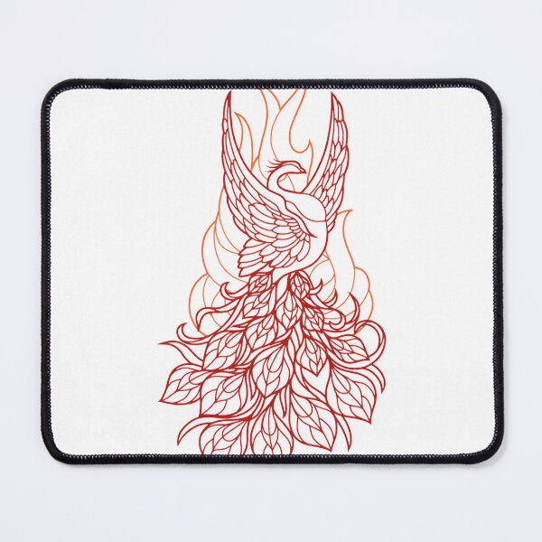 Item preview, Vibrant Phoenix Artwork with Colorful Feathers Design designed and sold by LowKeyStuff.